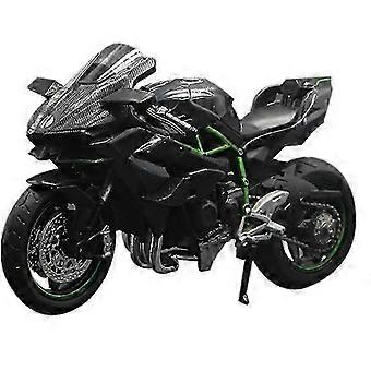 1:12 H2 R Motorcycle Alloy Model Toy Black Ninja H2R Motorbike Detachable Black -WHBYV