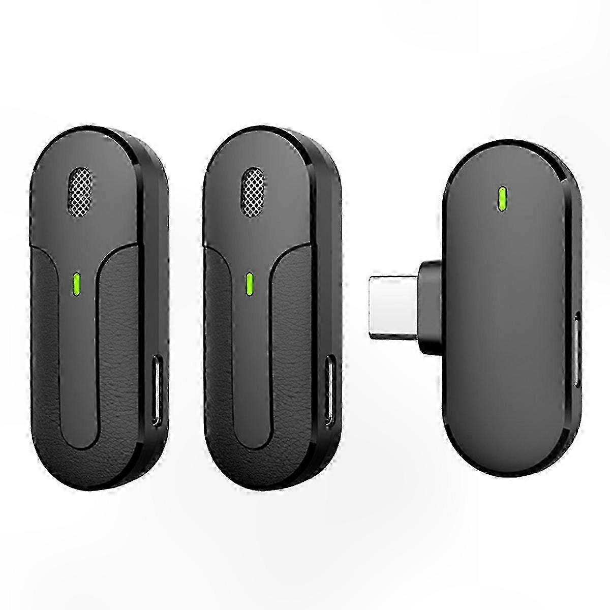 Dual-Mic Wireless Lavalier for Type-C