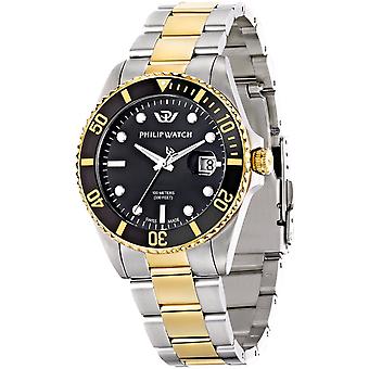 Phillip watch caribbean Quartz Analog Man Watch with R8253597005 Gold Plated Stainless Steel Bracelet