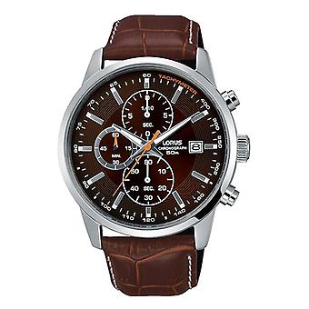 Lorus sport man Quartz analoge man horloge met koeienhuid armband RM339DX9