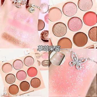 Oogschaduwpalette met 9 kleuren, met gecoördineerde tinten voor het mengen en voor dagelijkse make-up, kleur 01.