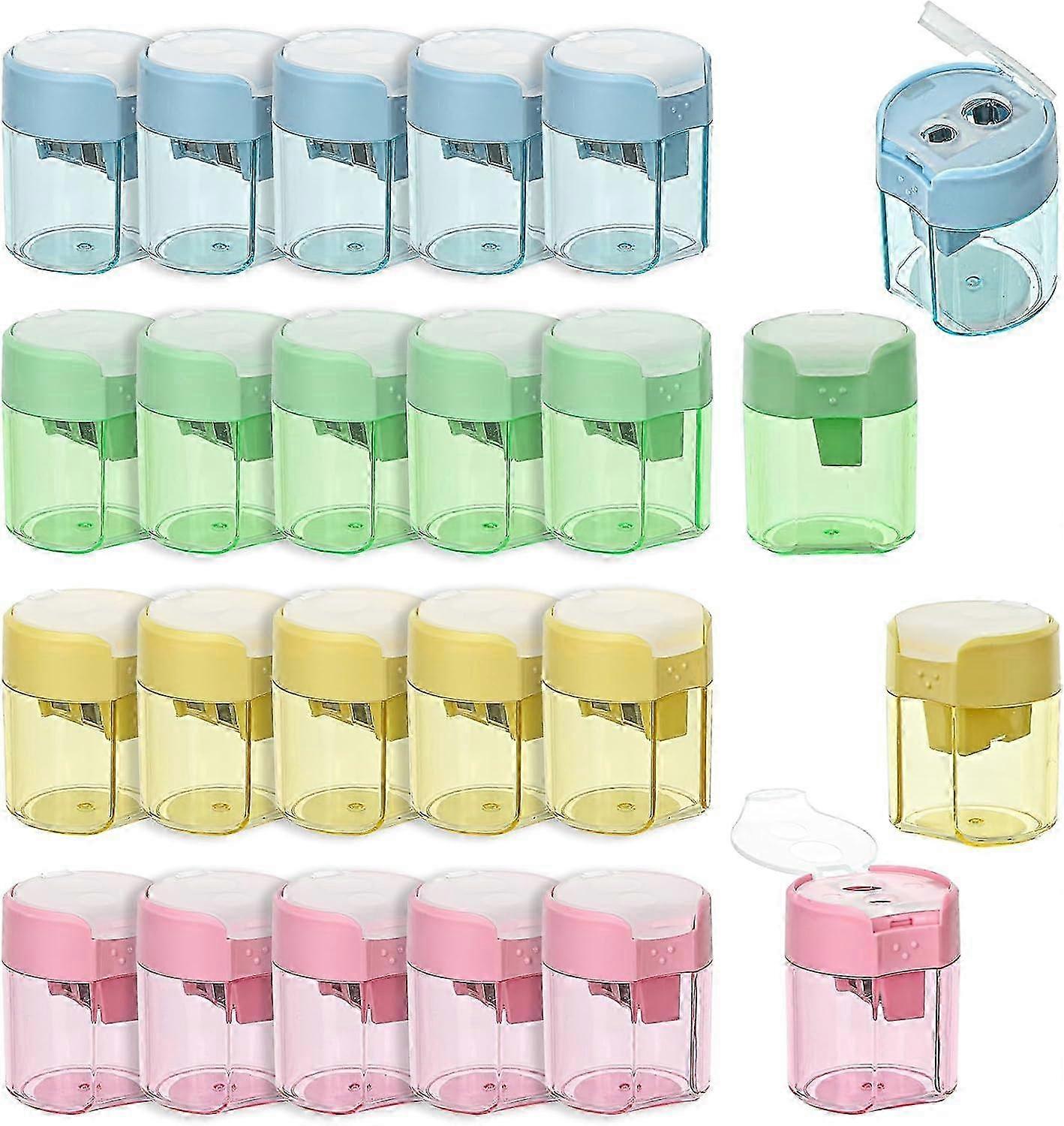 Children's Colored Pencil Sharpener (Bulk) Manual Handheld Crayon Sharpener