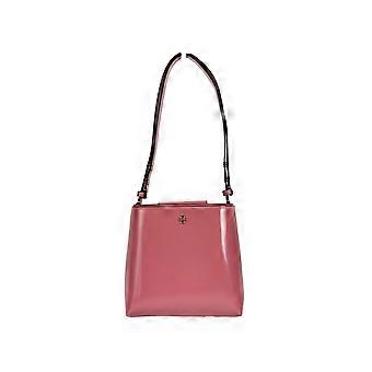 Tory Burch Patent Emerson Small Bucket Bag Purse