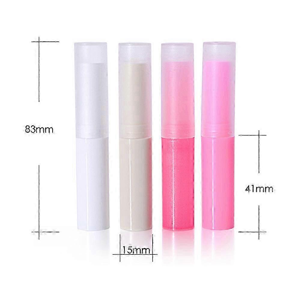 16Pcs Empty Lip Balm Tubes Plastic