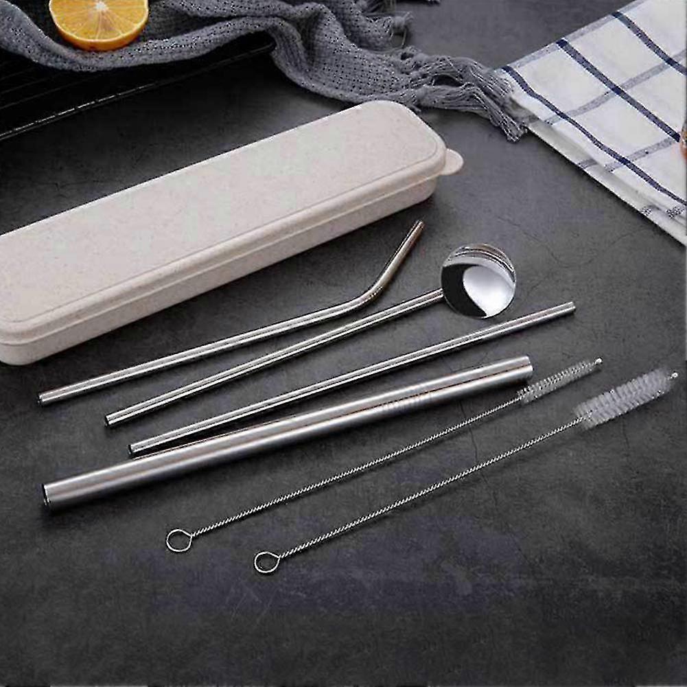 cutlery set straw spoon drinking cutlery