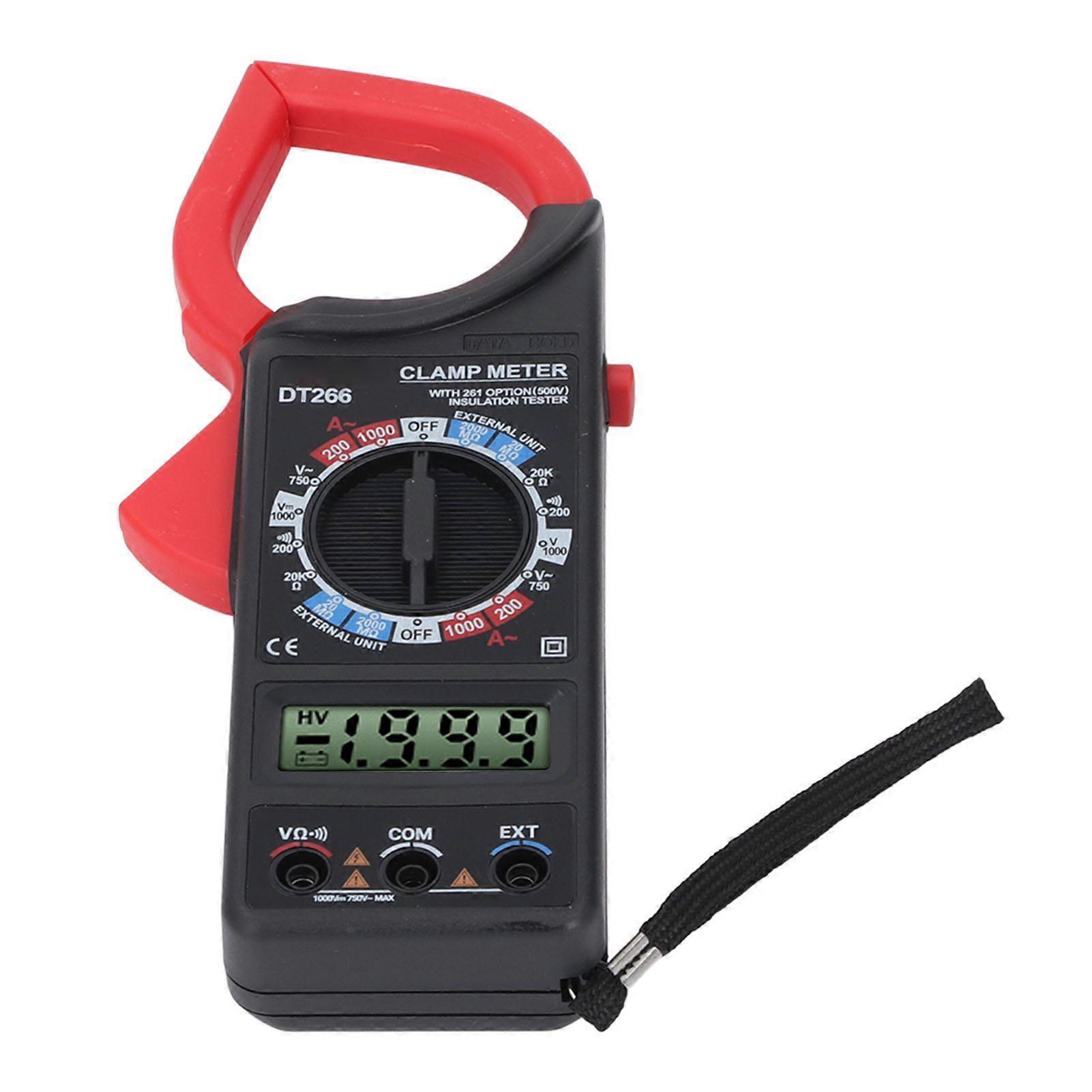 Clamp Multimeter Tester High Accuracy Fully Automatic 1999 Counts Voltage Current Resistor Tester with Buzzing