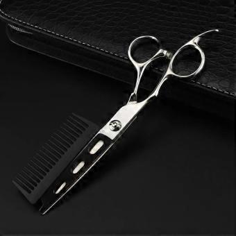 6 Inch Professional JP440C Left Handed Hair Cutting Scissors and Comb – Ergonomic Sharp Barber Shears