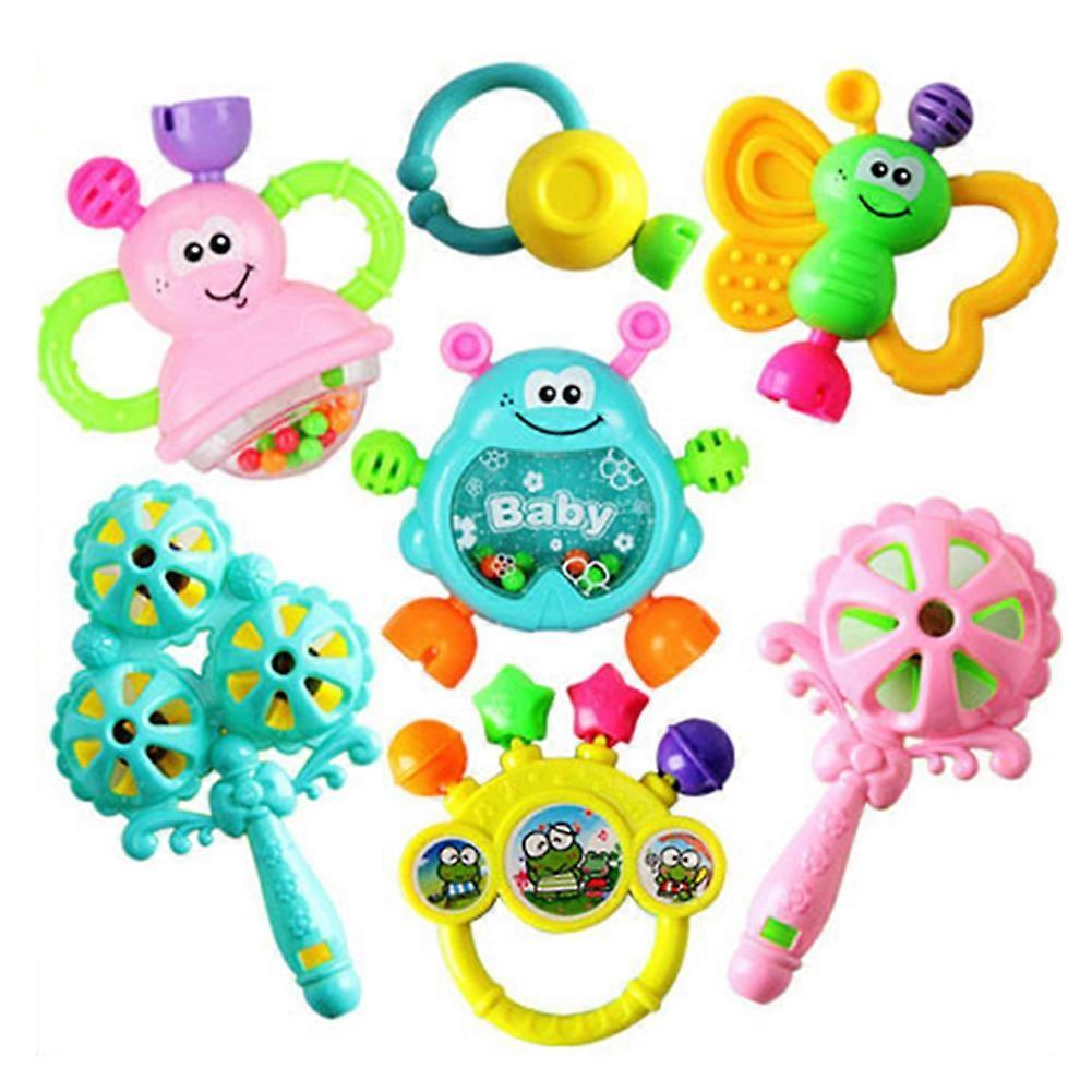 7-Piece Infant Bell Rattle Set