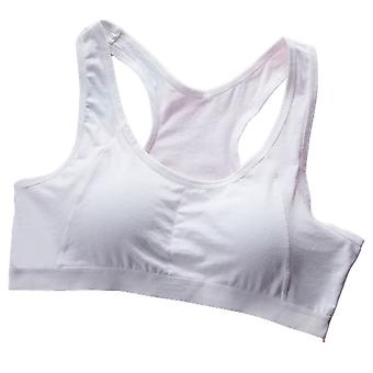 Wheel-free Crop Tops Bra For Teen Girls Wide Shoulder Strap Training Underwear