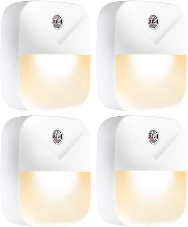 Night Light Led Plug Into Wall Sensor, Automated On & Off 4 Pack
