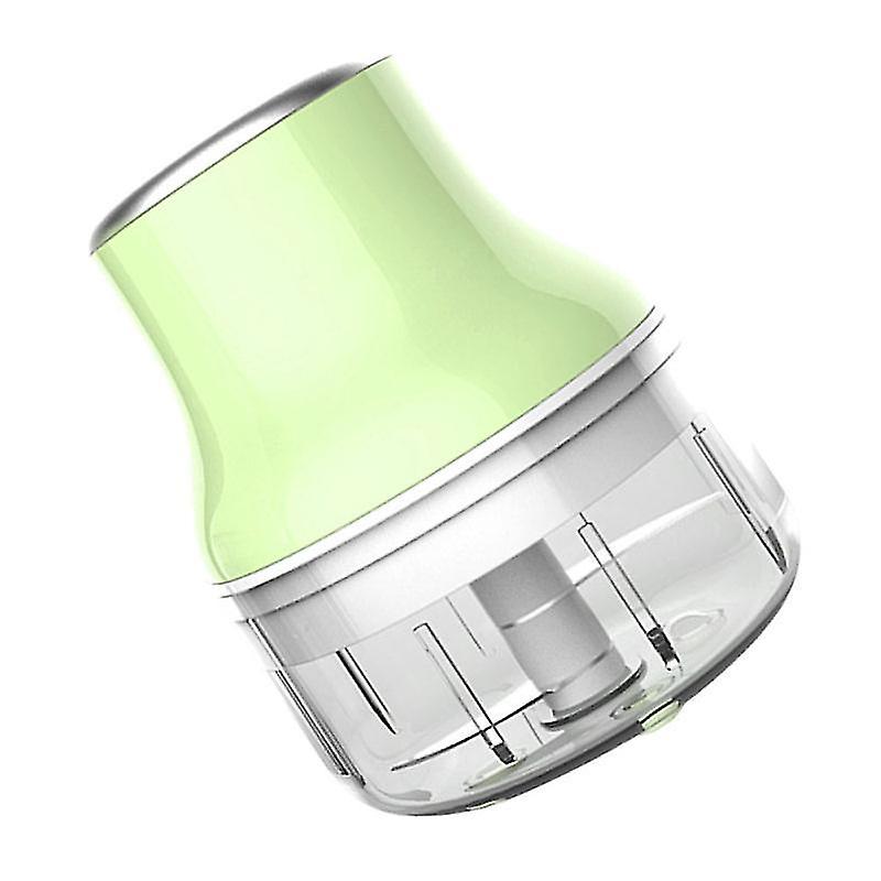 13.7X8cm Green Spice Grinders 1pc 250ml Electric Household Garlic Mash Machine Multi-purpose Mini Ga
