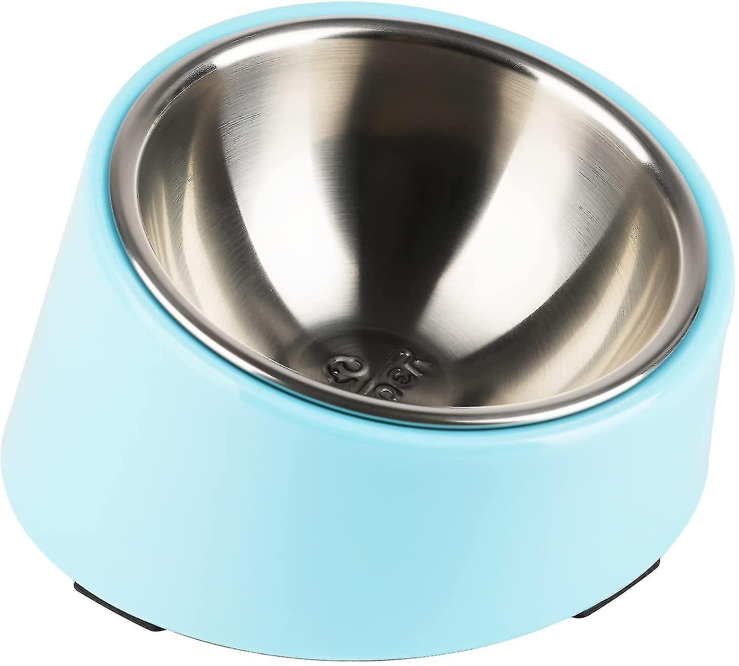 Degree Tilt Dog Bowl, Slanted Cat Bowl, Sloped Pet Bowl, Tilted Raised Pet Bowl, Raised Feeder, Non-slip Melamine Stand
