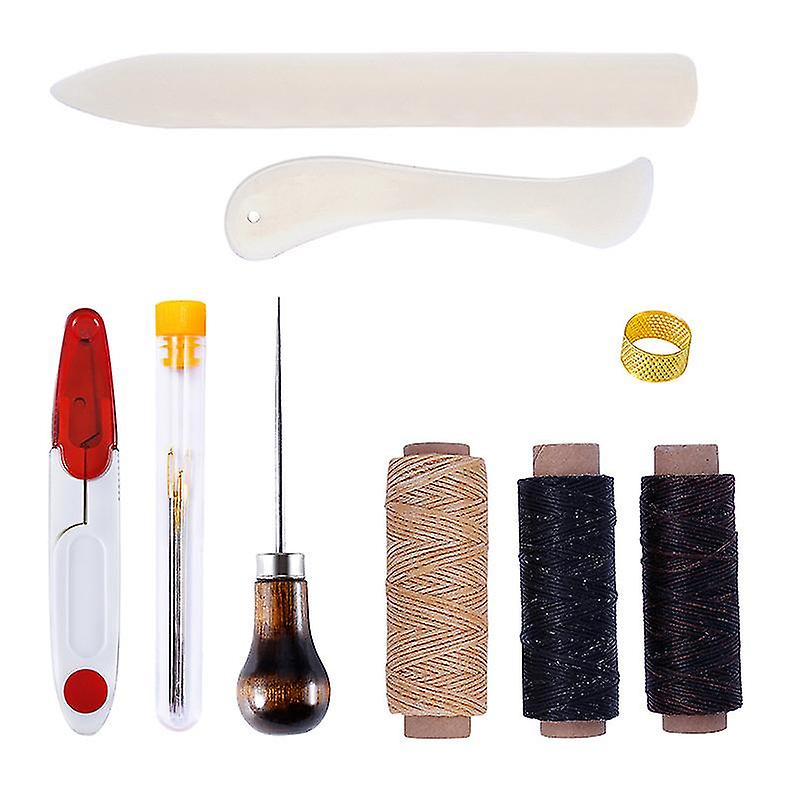 15 Piece Binding Kit Starter Tool Set Bone Folder Paper Crimper Diy Sewing Supplies