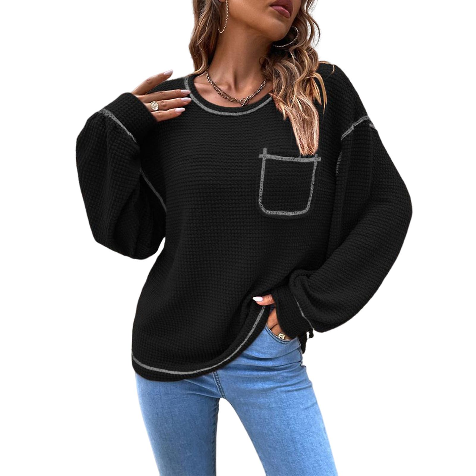 Women's Sweater For Casual Thickened Solid Color Sweater
