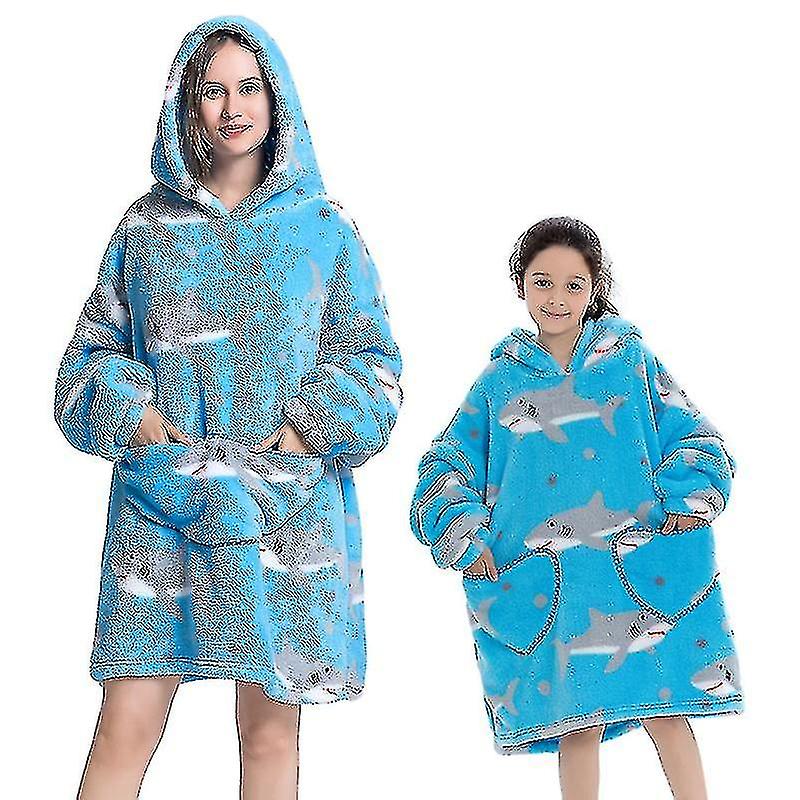 الشتاء شيربا بطانية أفخم الصوف الأسرة مطابقة هوديي فتاة قميص من النوع الثقيل الأفوكادو ملابس منزلية A