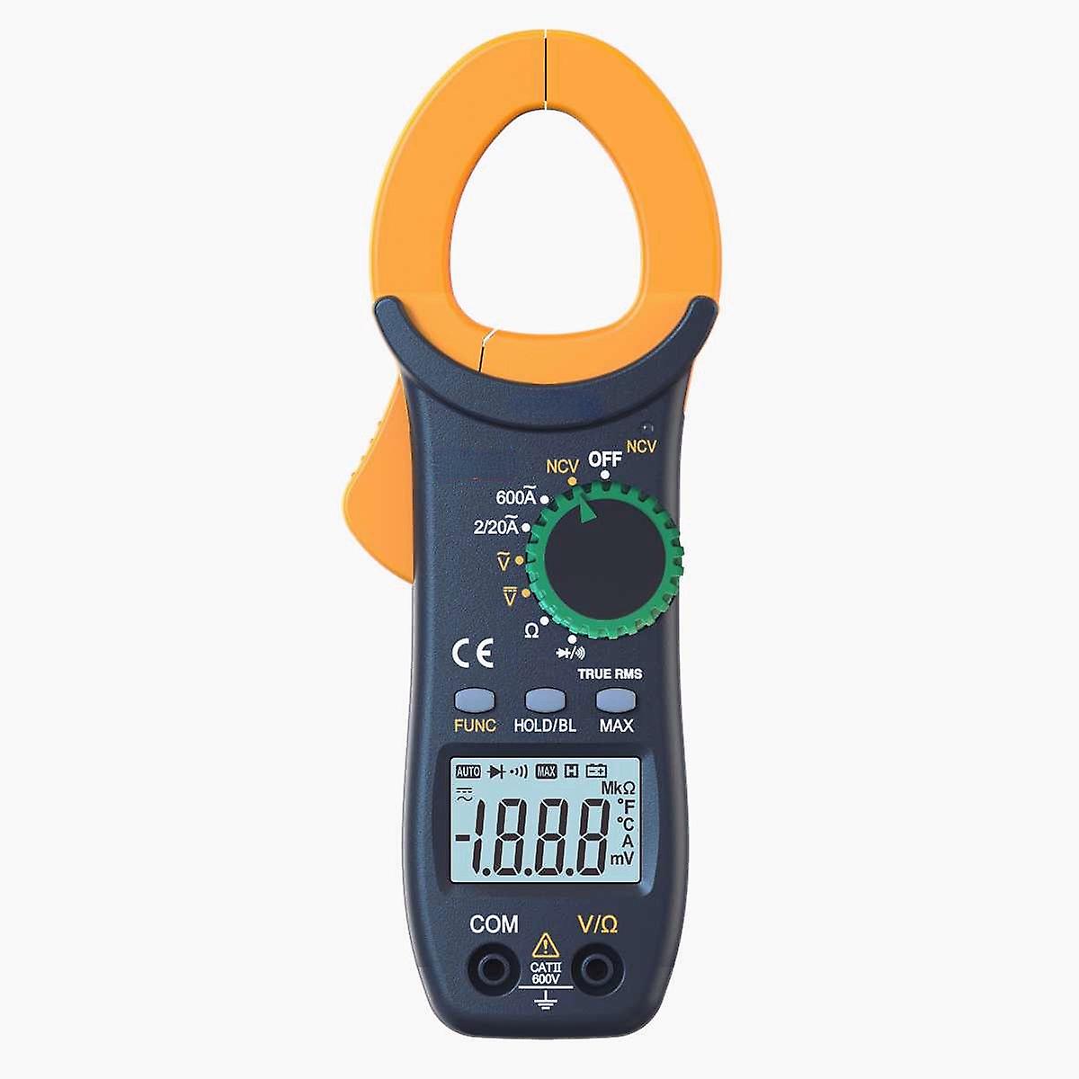 Auto-ranging Digital Clamp Multimeter For Testing Current, Voltage, And Resistance
