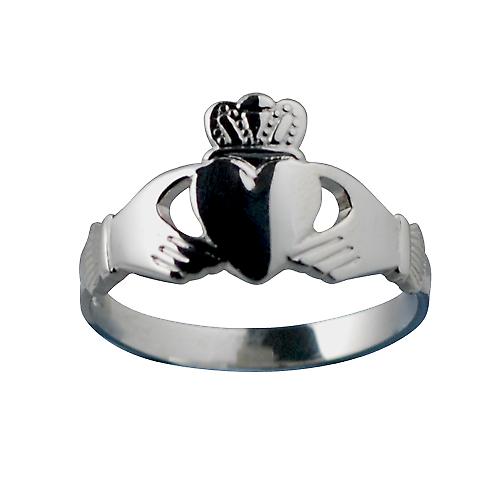 Silver 22x14mm Claddagh Ring Size Z