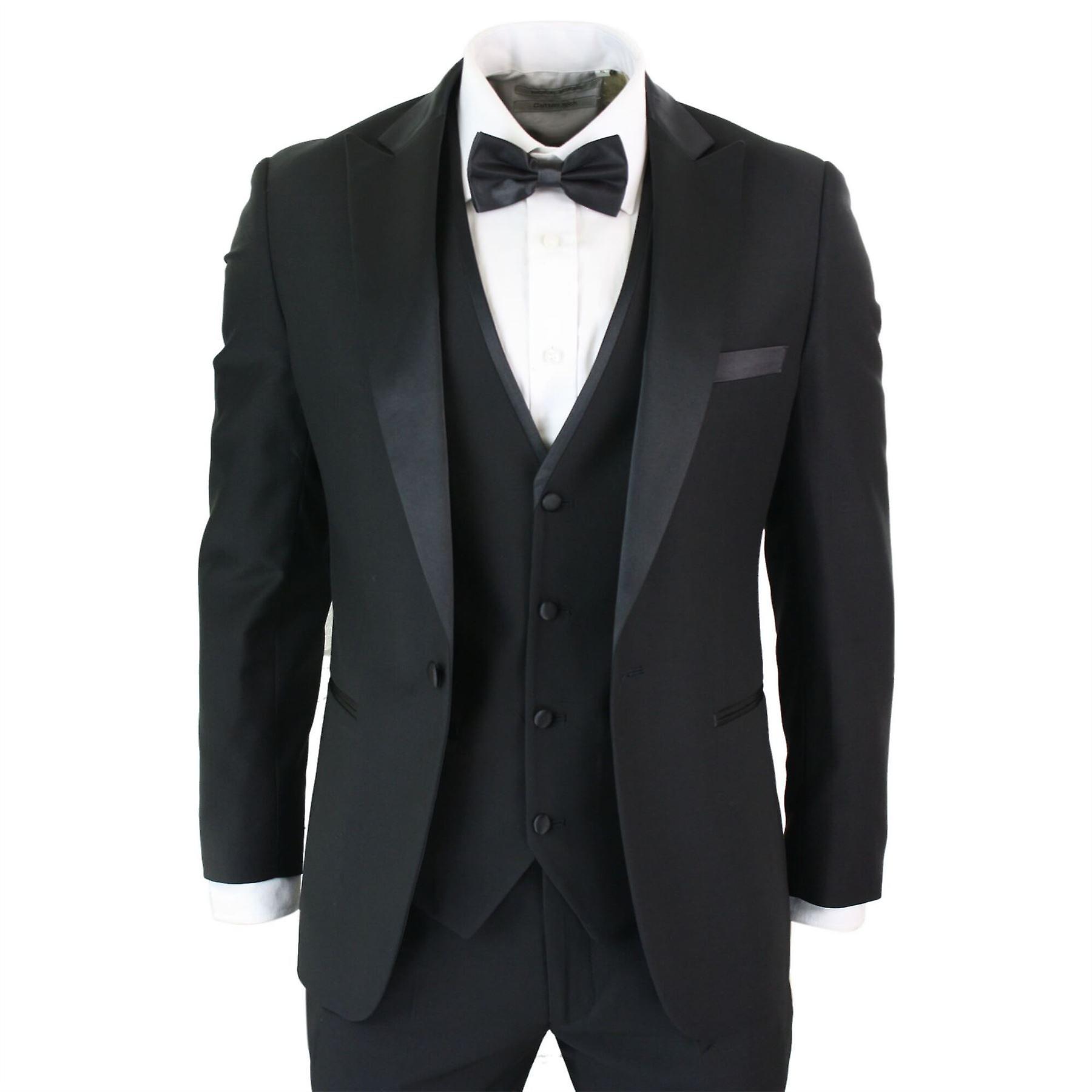 Dark Navy Men Suits - Formal Three Piece Business Tuxedos for Prom & Dinner main image 0
