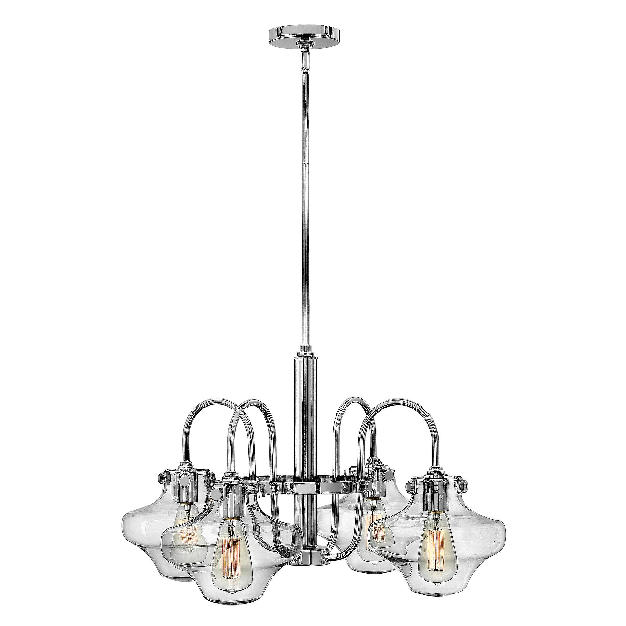 Congress Multi Arm Chandelier Chrome Finish, E27