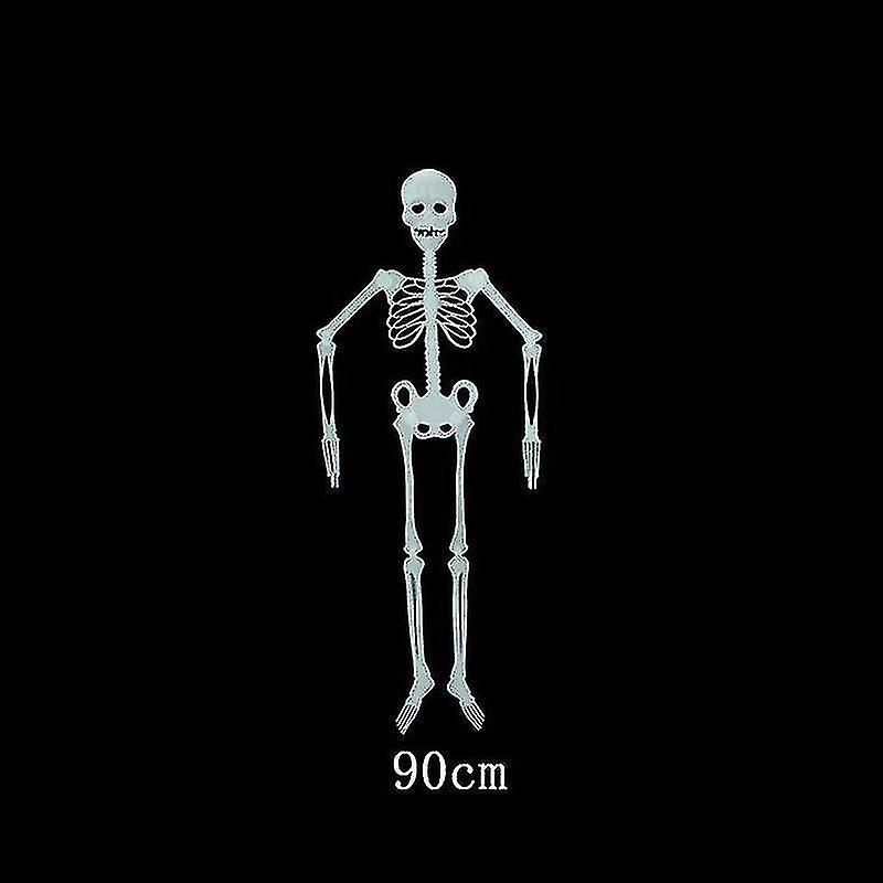 90/150cm Poseable Human Skeleton Halloween Decoration Party Prop