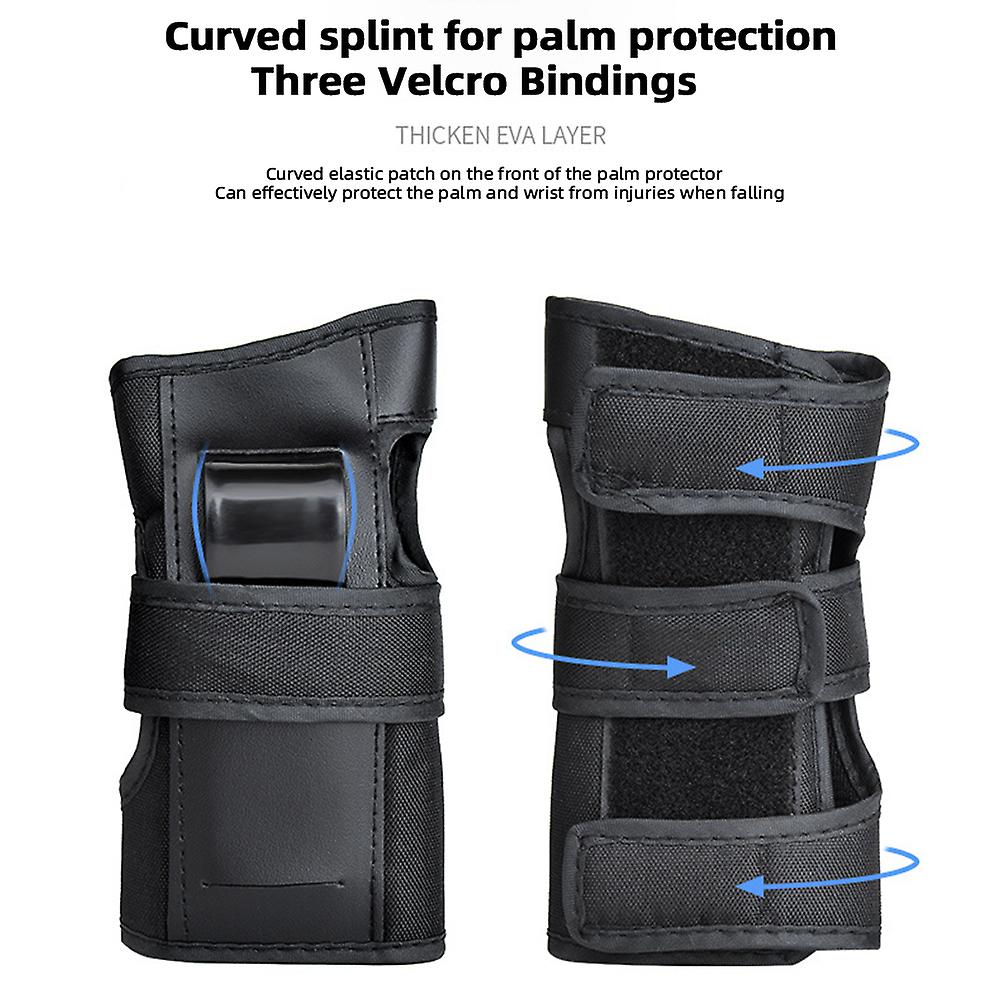 Adult Roller Skating Hand Palm Set Palm Protection Pads Wrist Guards for Roller Blading