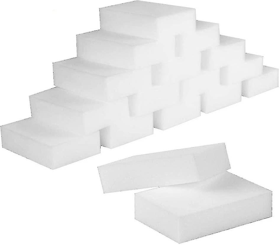 Magic Sponges, 50 Pcs Cleaning Melamine Sponge - White 10x7x3cm