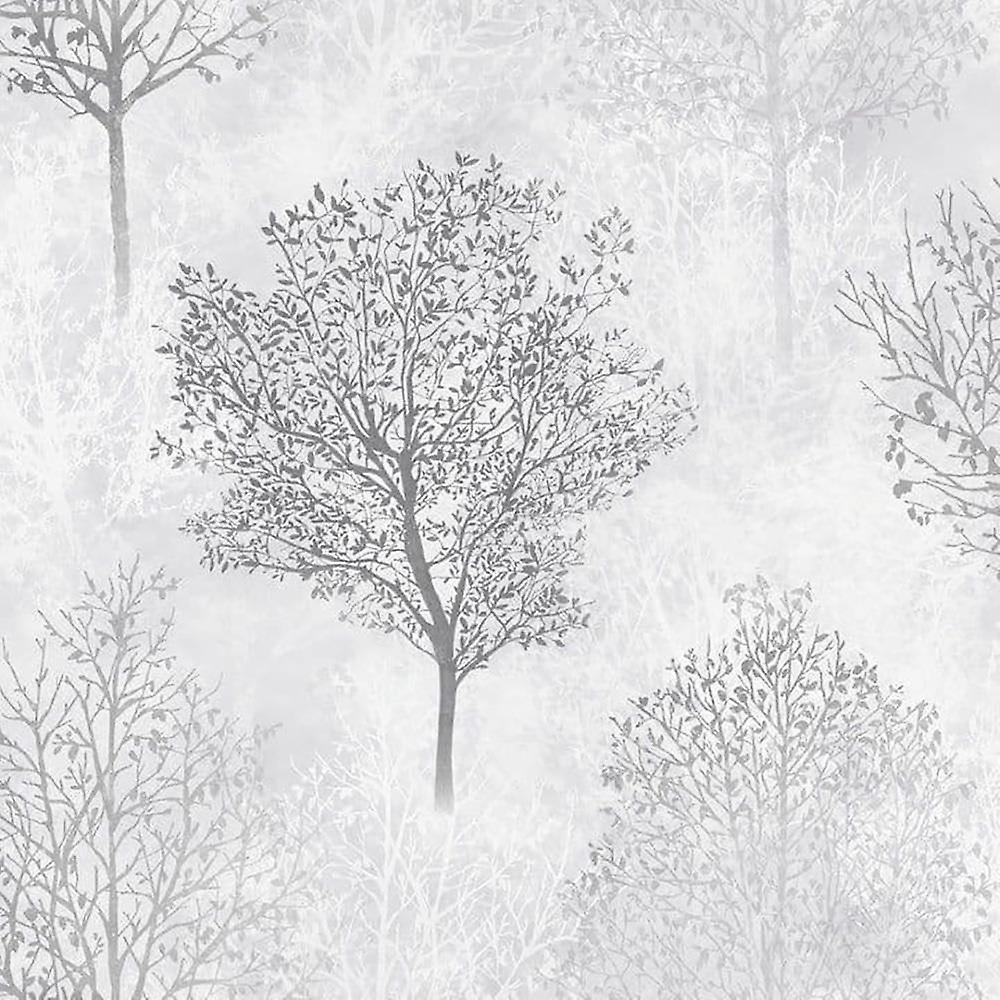 Arthouse Wonderlad Mono Grey Silver Wallpaper