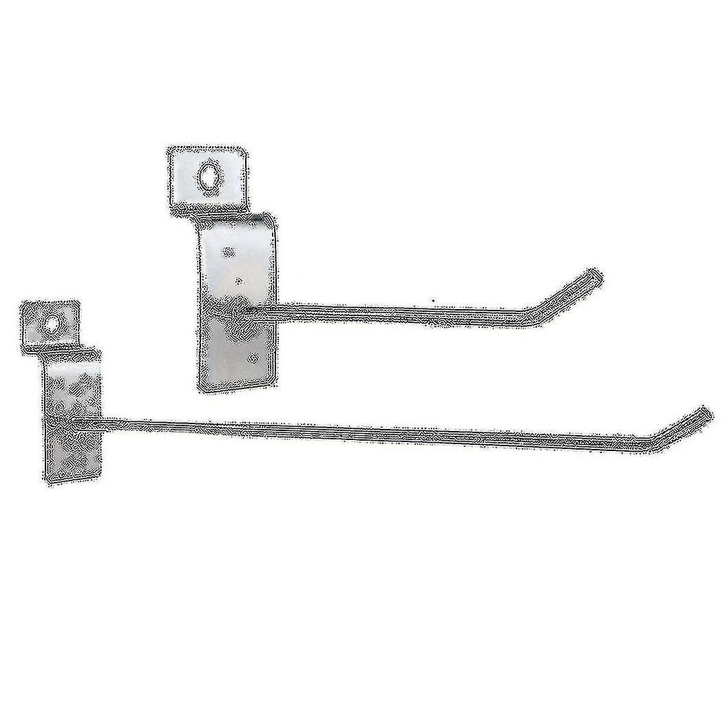 50 stuks enkele haak pin winkel display fitting prong hanger, 25 stuks 100mm & 25 stuks 200mm
