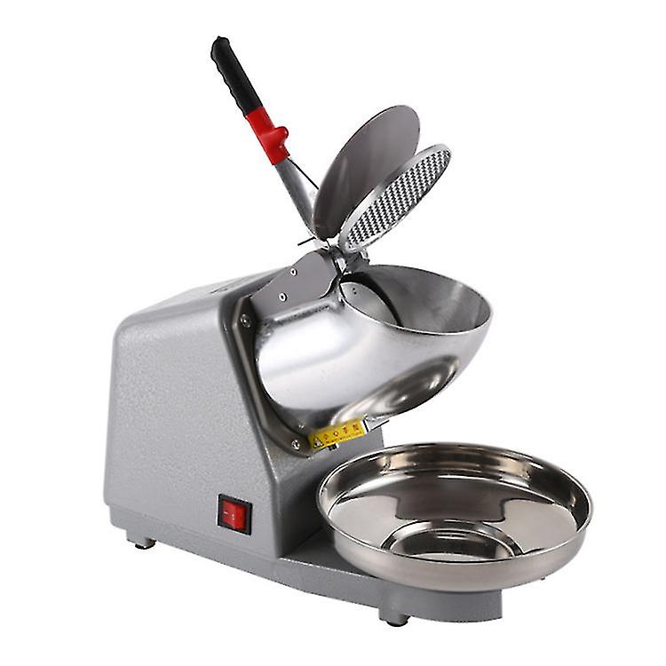 Electric Ice Shaver Snow Cone Maker Machine Silver 143lbs/hr With Ice Pick For Home