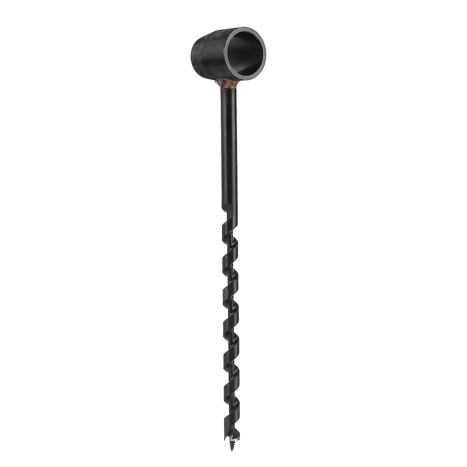 Foret hélicoïdal manuel noir, haute dureté, léger, portable, pour le travail du bois en milieu sauvage, 10 à 230 mm/0,39 à 9,06 pouces