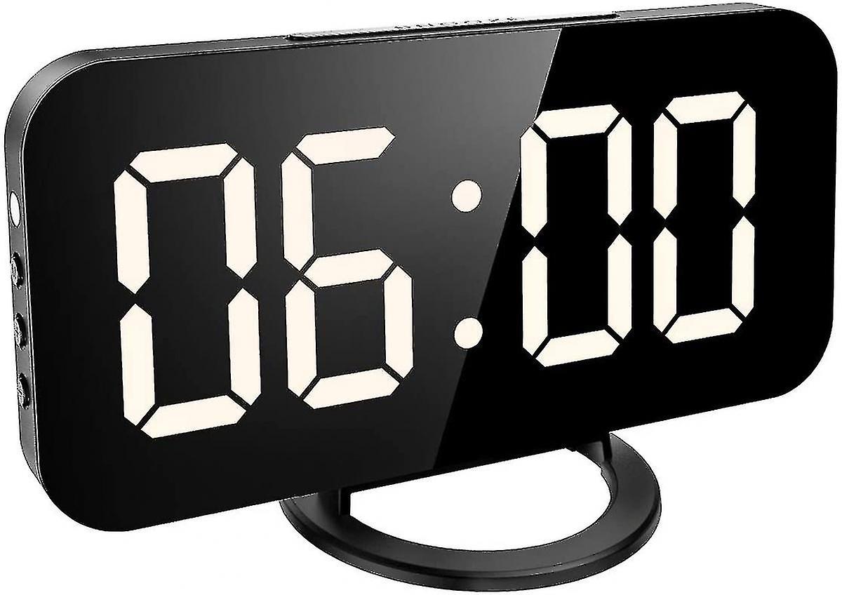 Digital Led Alarm Clock, 6.5" Surface Alarm Clock With