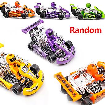 Kids Pull Back Power Racing Plastic Car Power Kart Children's Puzzle Toy Vehicle