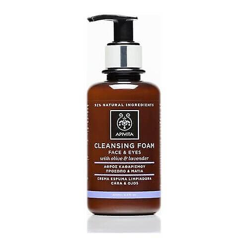 Apivita Cleansing Creamy Cleansing Foam for Face and Eyes with Olive and Lavender 200ml