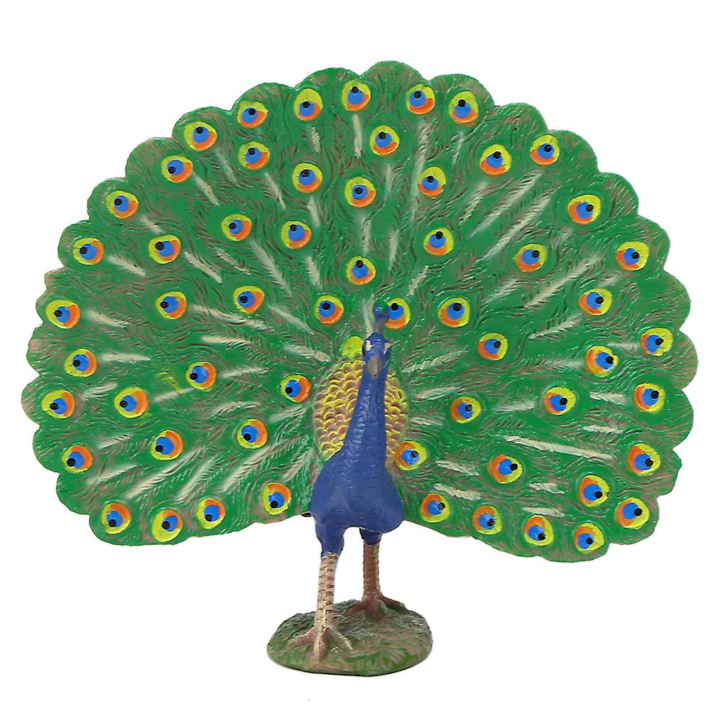 Peacock Model Highly Simulation Home Office Decoration Ornament Children ToyPeacock Model