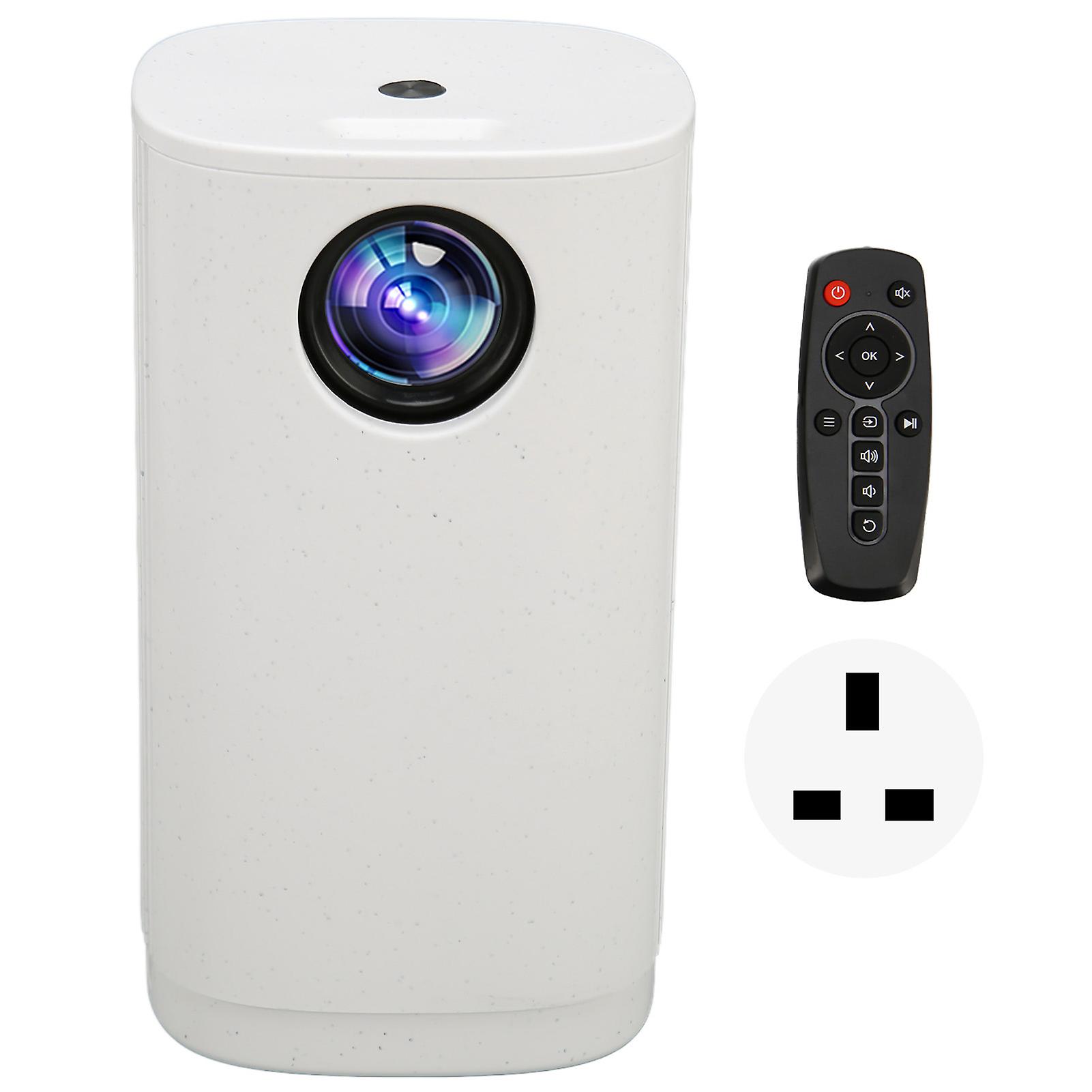 Portable Mini LED Projector 1080P with Powerful Speaker for Android & iOS UK Plug