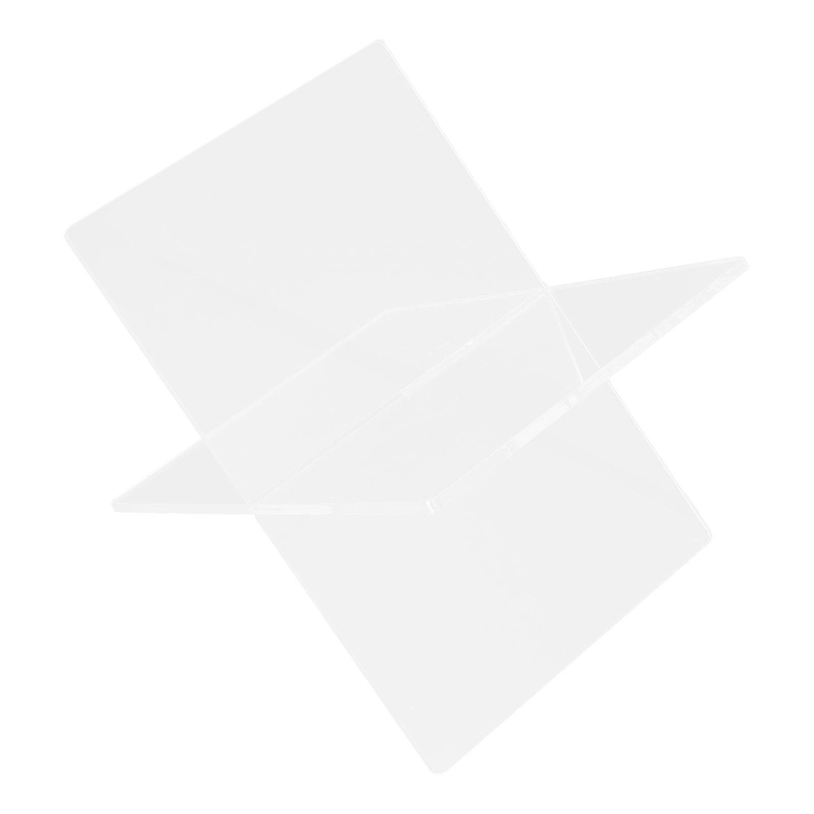 Clear Book Holder Acrylic Stable Detachable Transparent Reading Stand for Recording Experimental Data