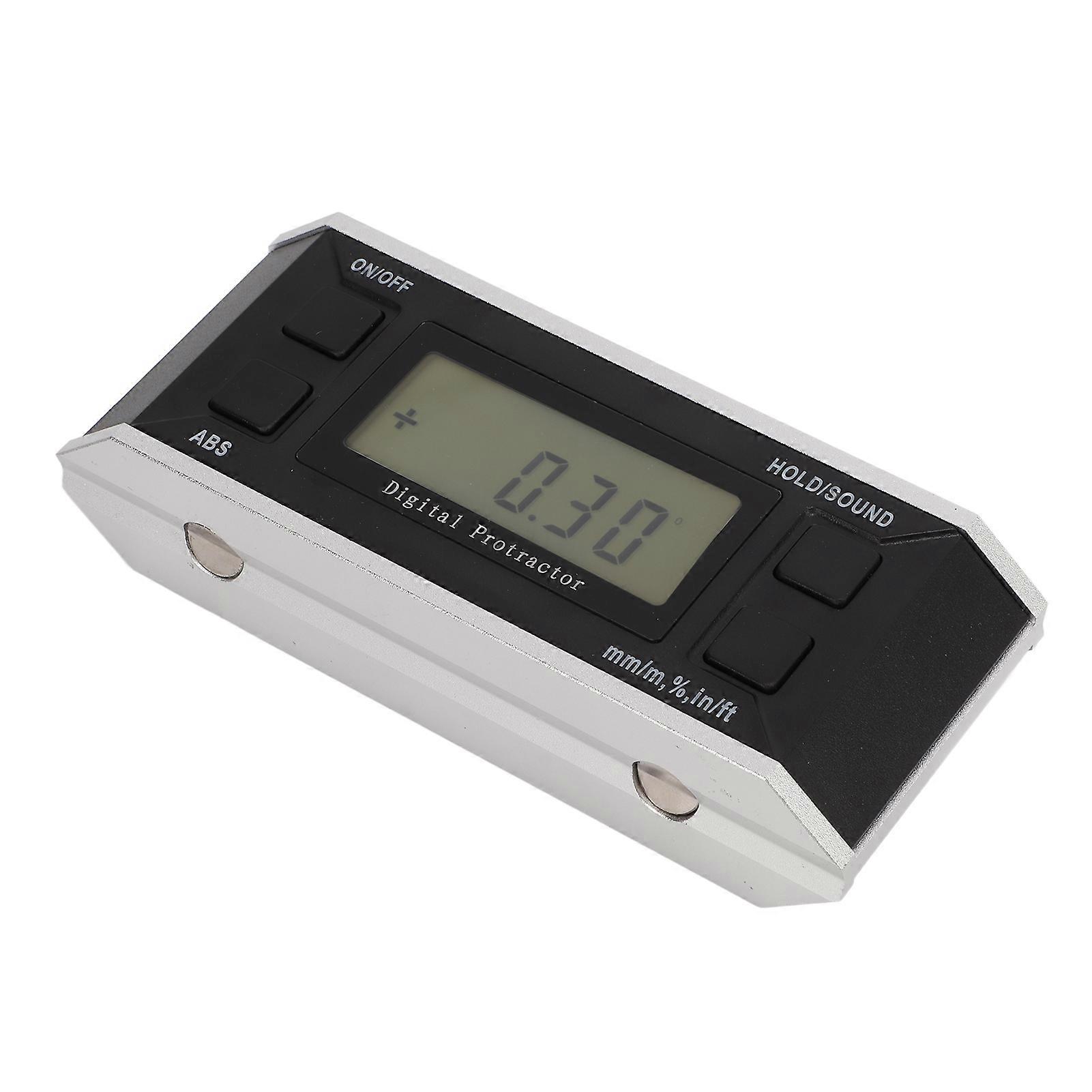 4x90° Digital Protractor LCD Electronic Inclinometer Angle Level Finder Level Angle Gauge Angle Measuring ToolWith Magnetic No Backlight