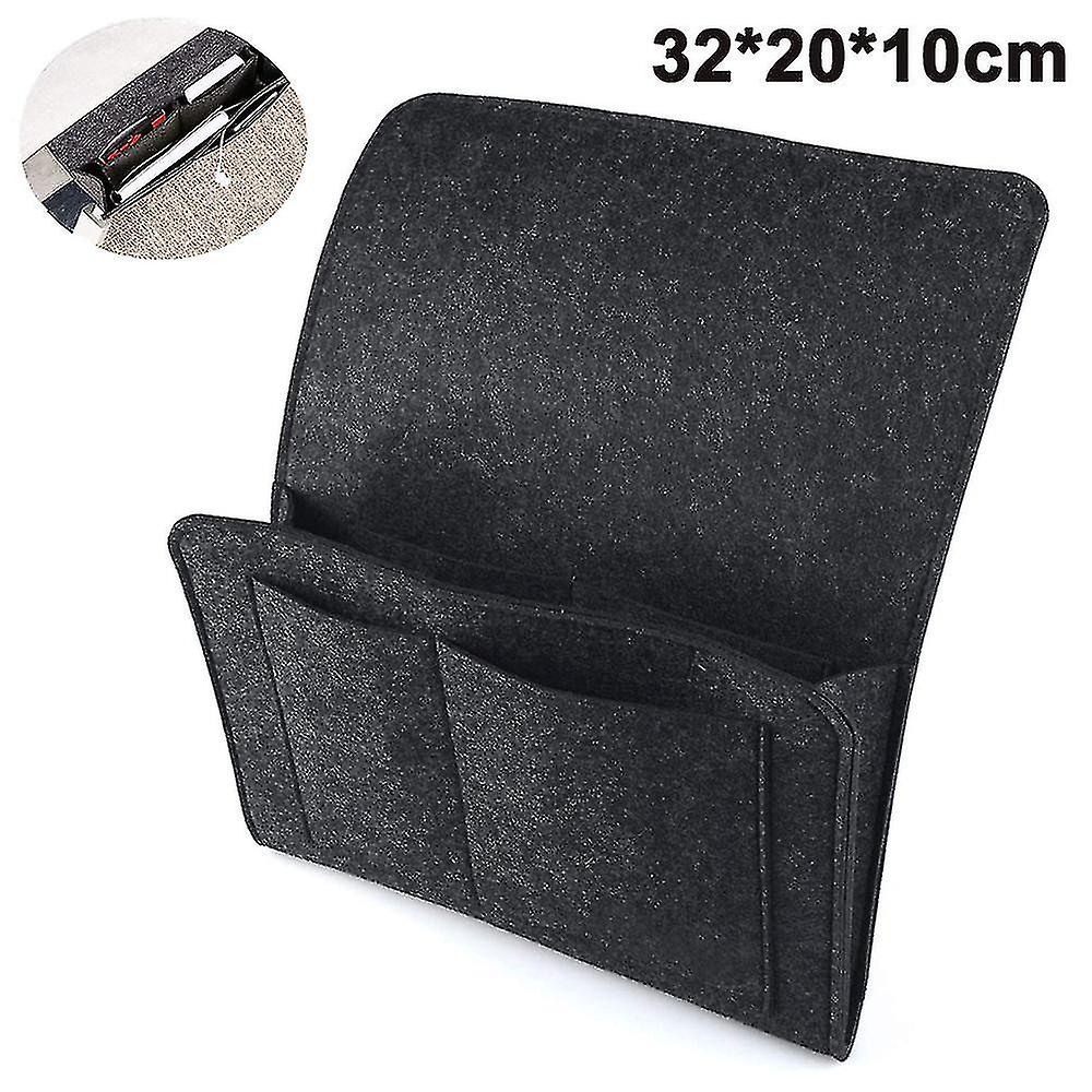 Felt Bedside Storage Bag With Pockets, Insert Sofa Hanging Organizer