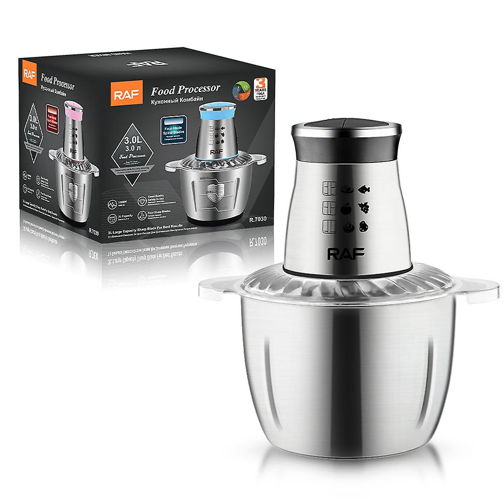 Raf European Standard American Standard Meat Grinder Household Stainless Steel Electric Cooking Machine Multi-Function Kitchen Meat Grinder 3l