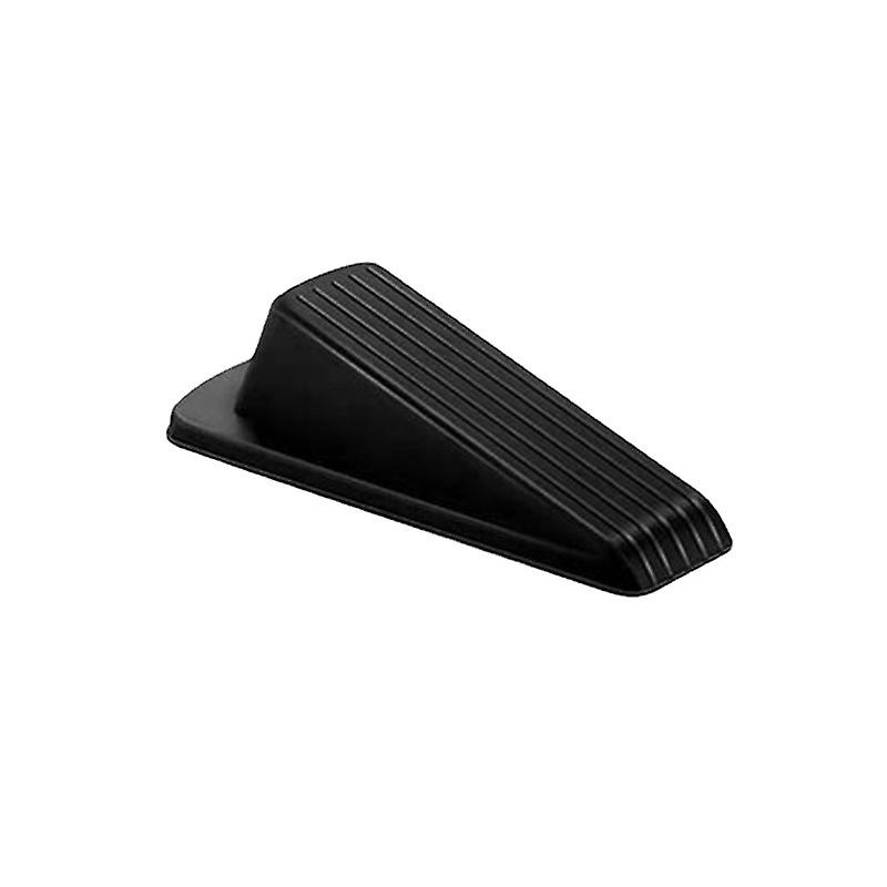 Door Stop Wedge Jam Closer Rubber Stopper Black