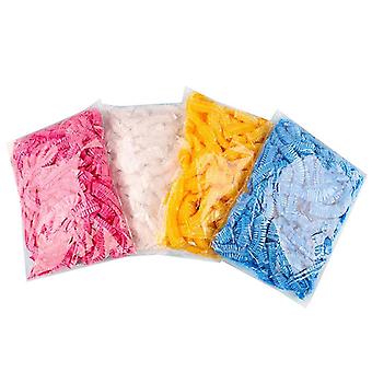 400 stks Douchemuts Elastische Plastic Hoofddeksel Wegwerp Schoenhoes Plastic Badkameraccessoires