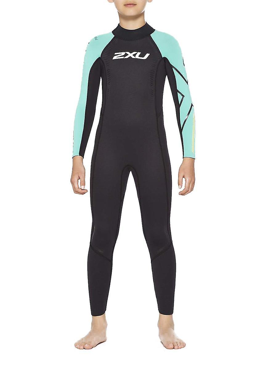 2XU Youth Propel Wetsuit - Black/ Oasis