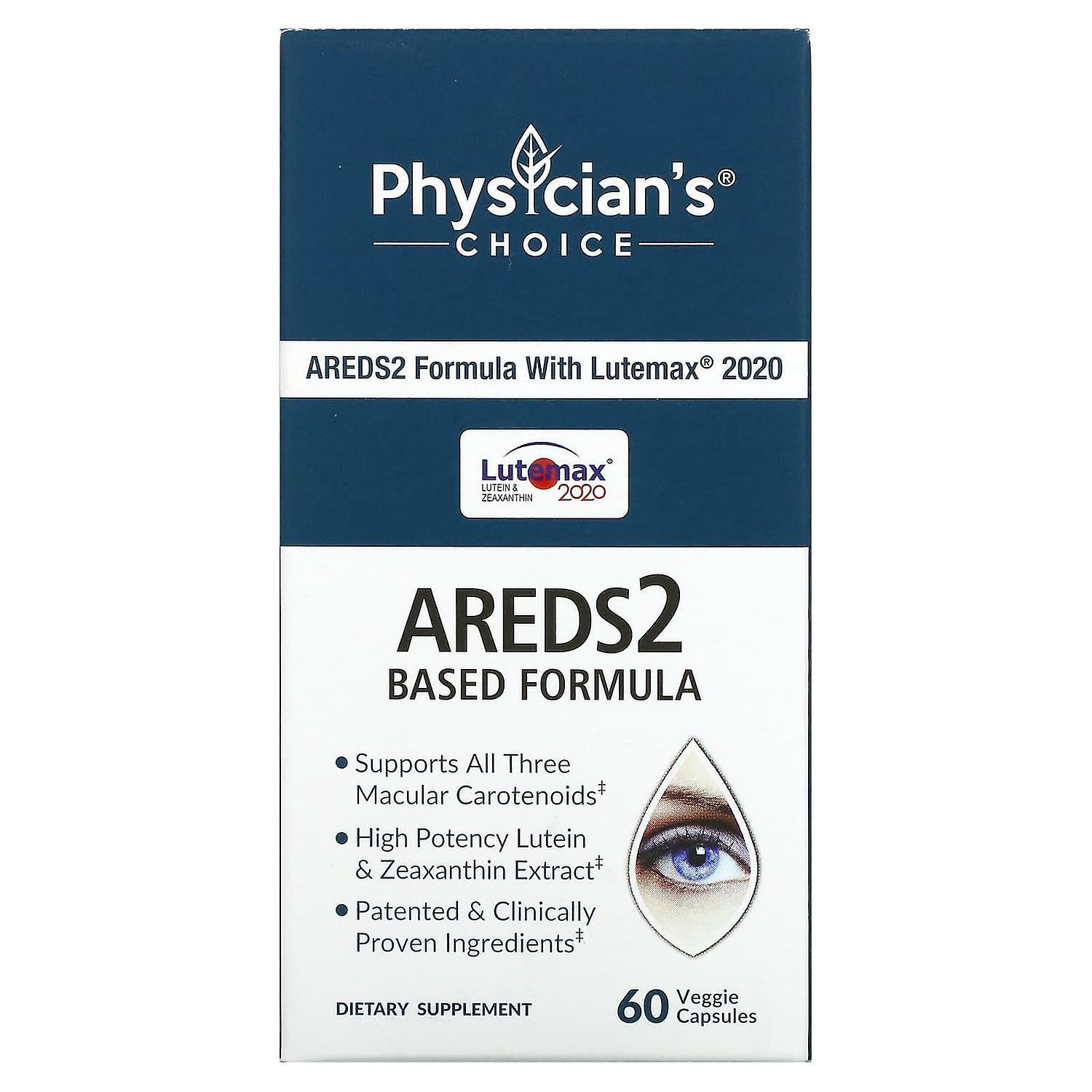 Physician's Choice, Areds2 Based Formula, 60 Veggie Capsules