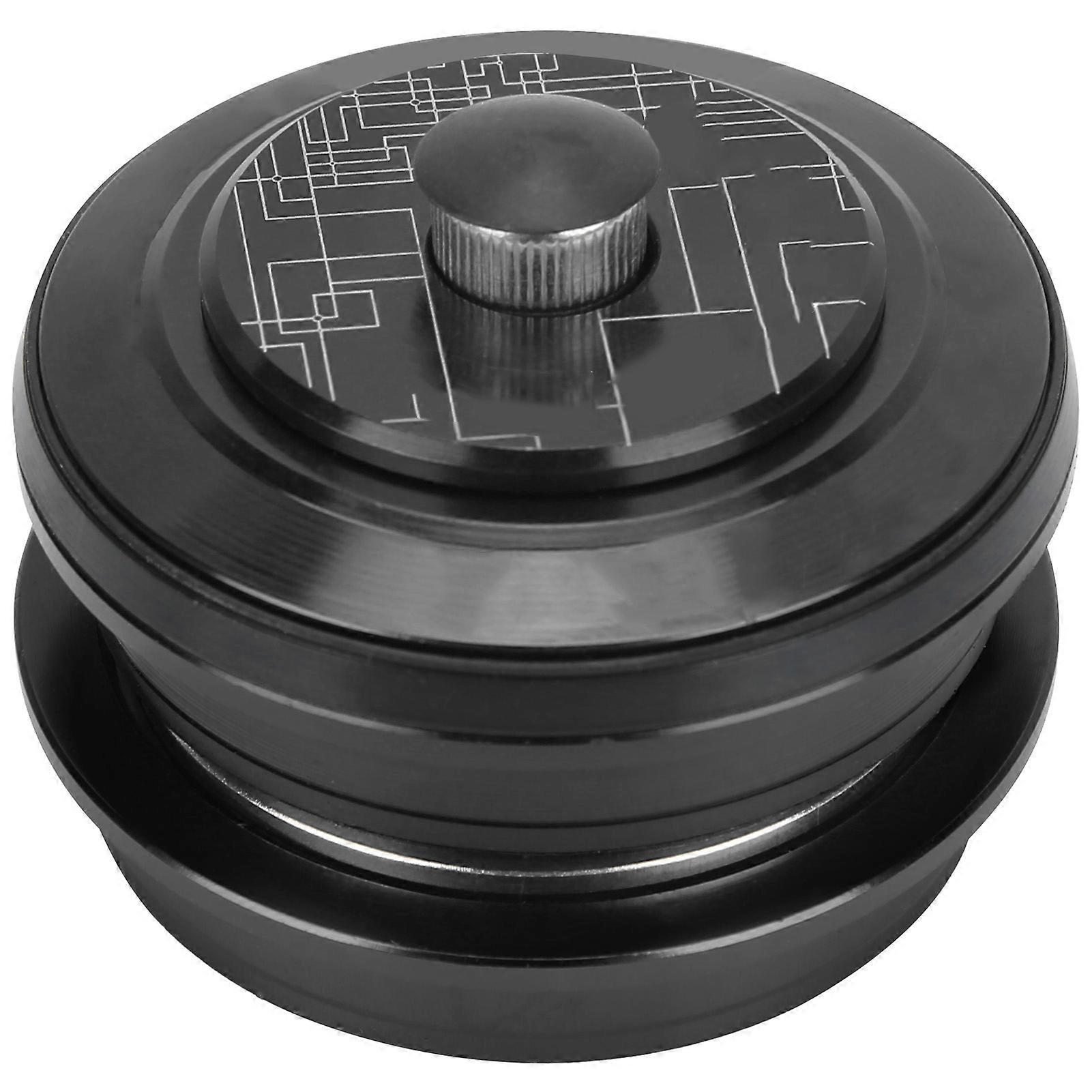 Mountain Bike Front Fork Headset 44mm Threadless Aluminum Alloy Headset ReplacementBlack