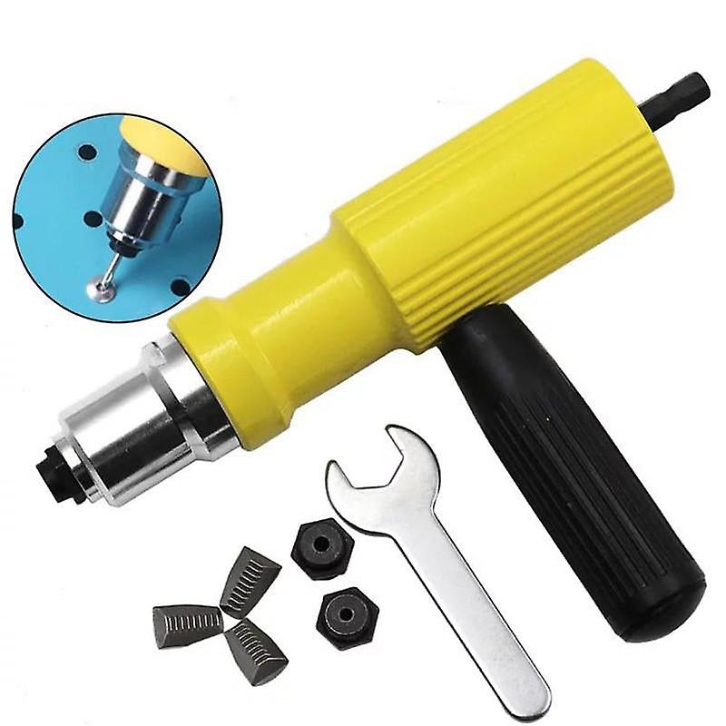 Electric Riveter Nut Tool Riveting Tool Metal Cordless Riveting Drill Adapter