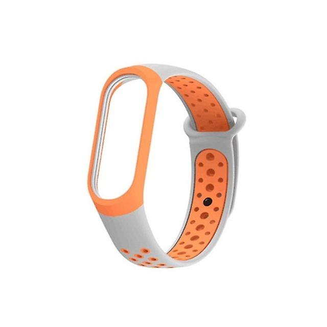 Silicone watch band for Xiaomi Mi Band 3 4 Orange