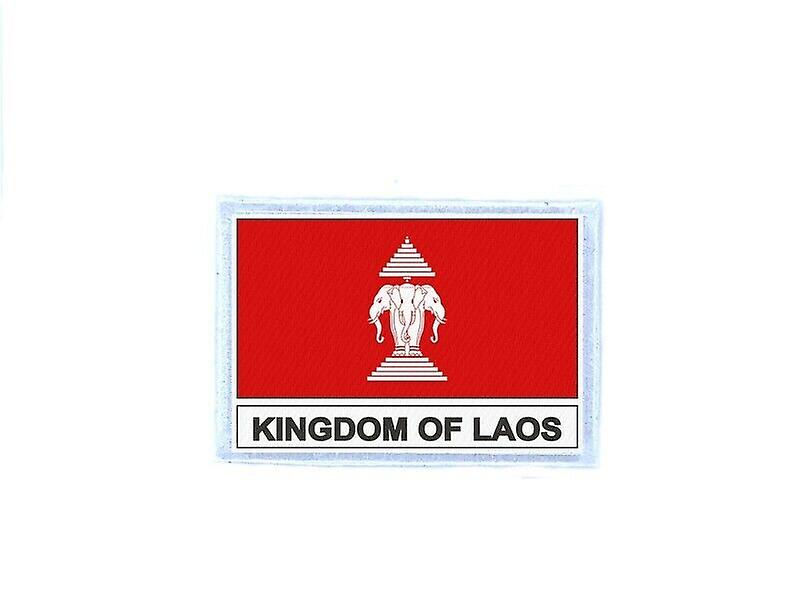 Ecusson patch badge prints ancient LAO laos flag