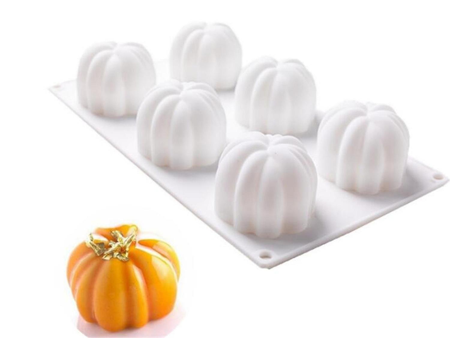 シリコーン型、カボチャ型、3Dベーキング型、デザートプディングゼリー型、白いシリコーンデザートケーキ