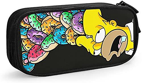 S-im-ps-on حقيبة قلم حقيبة قرطاسية متينة حقيبة قلم قابلة للطي حقيبة قلم مكتب مدرسي حقيبة قلم رصاص سعة كبيرة - 5 سيمبسون - مقاس واحد bd002041