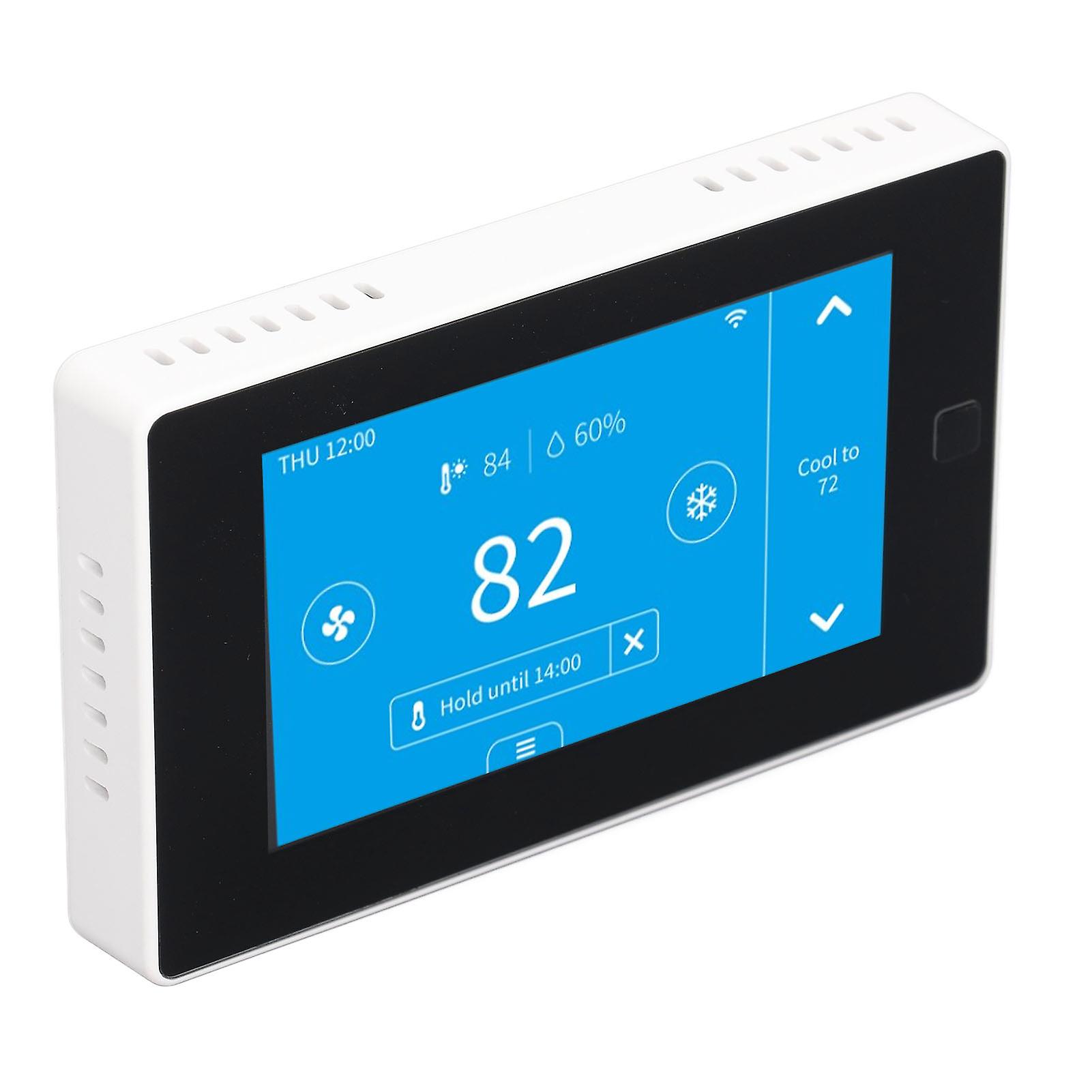 Smart WiFi Digital Thermostat with Large LCD Touch Screen for Home Remote Temperature Monitoring - Europe